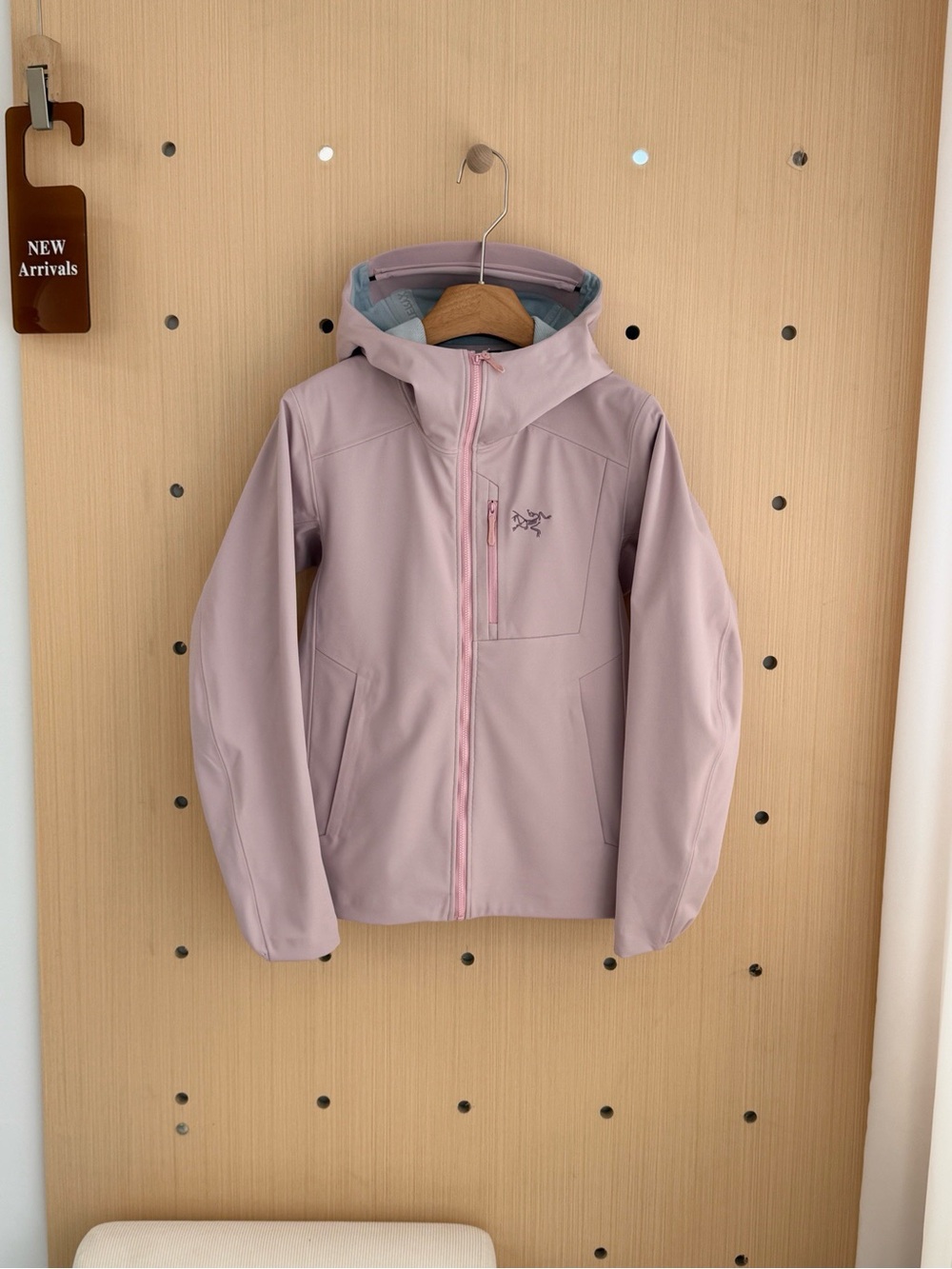 Arc'teryx Lavender Hooded Softshell Trench Coat